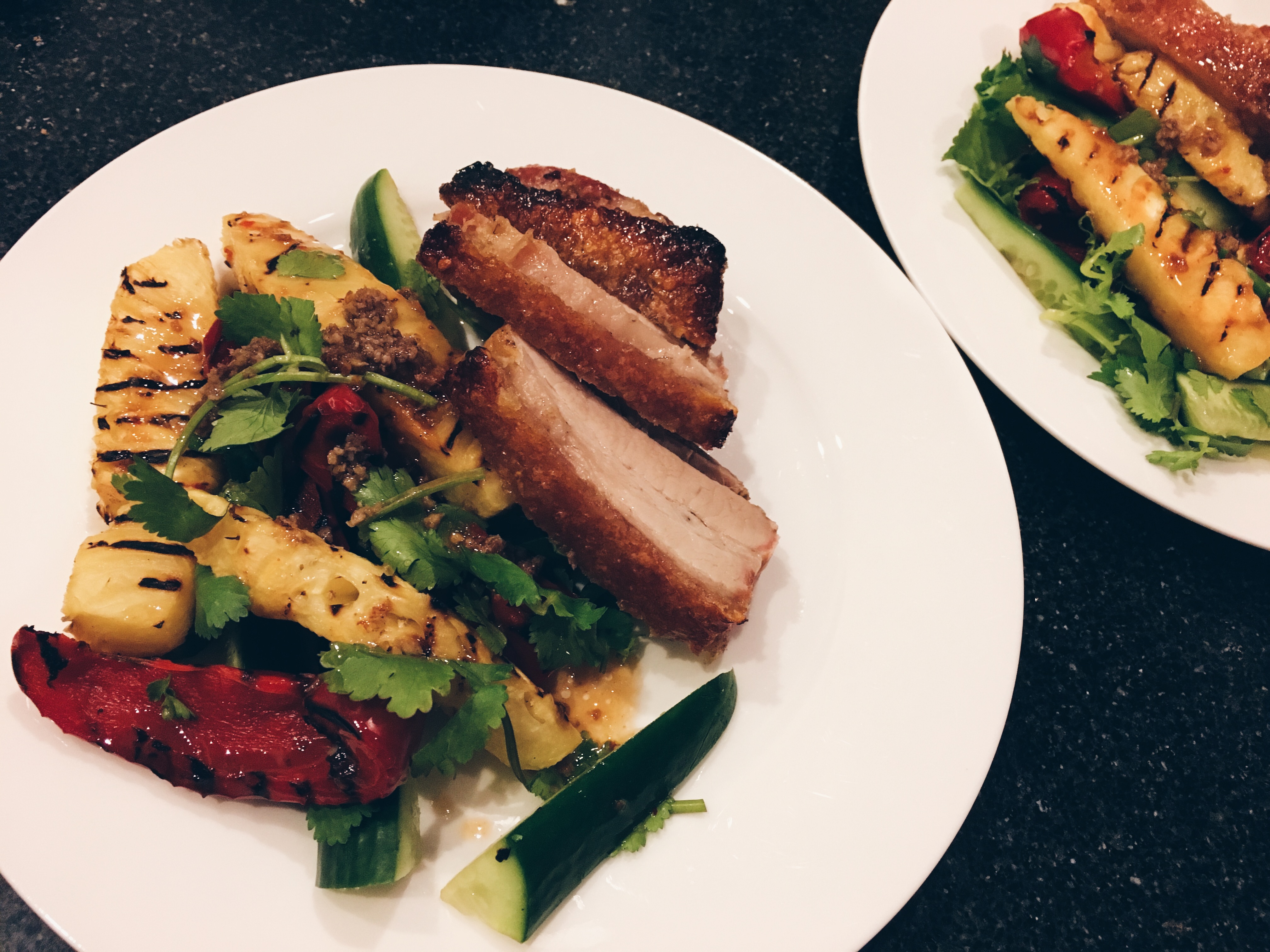 Crisp Pork Belly and Pineapple Salsa