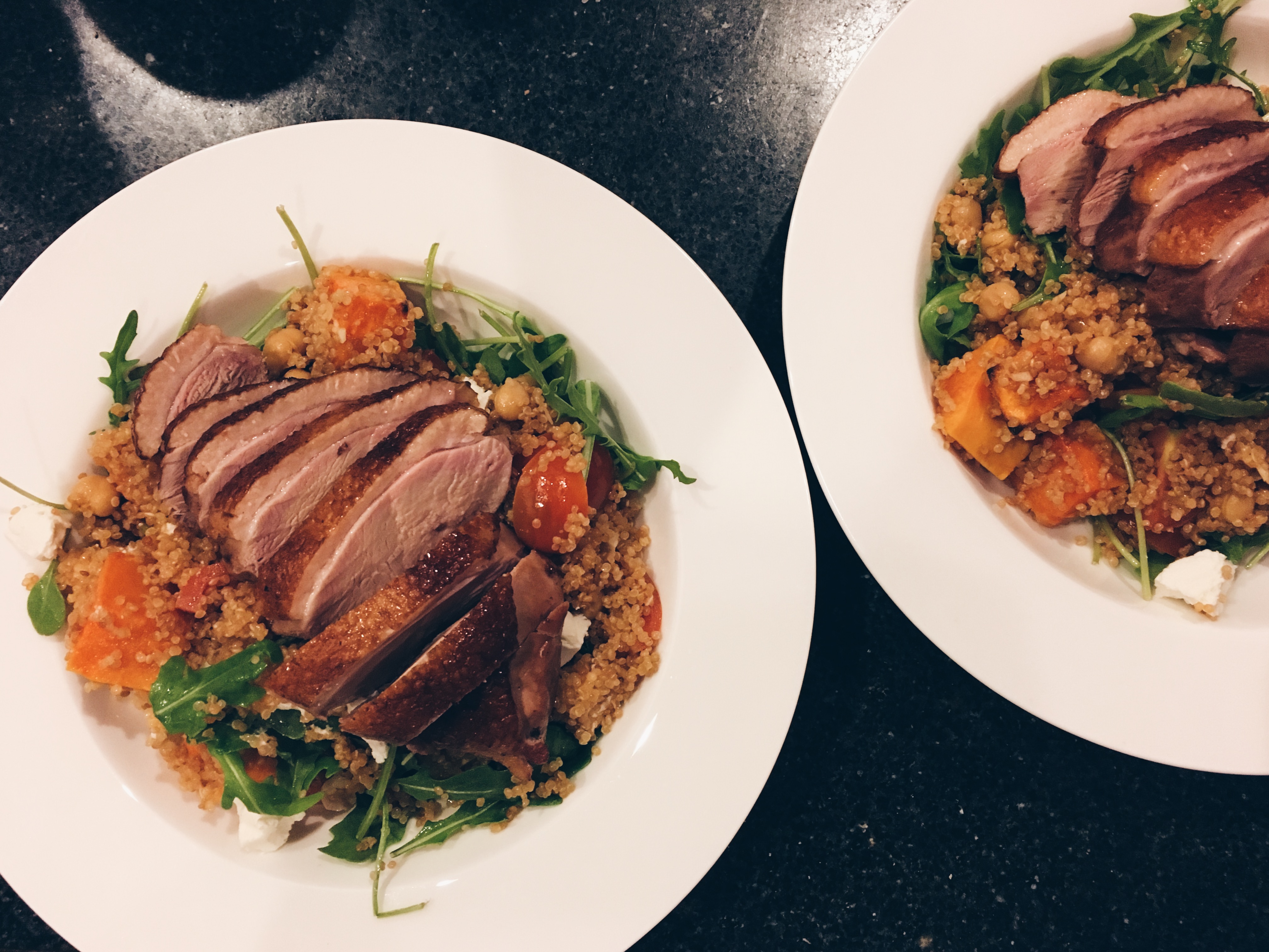 Roast Duck Breast Salad